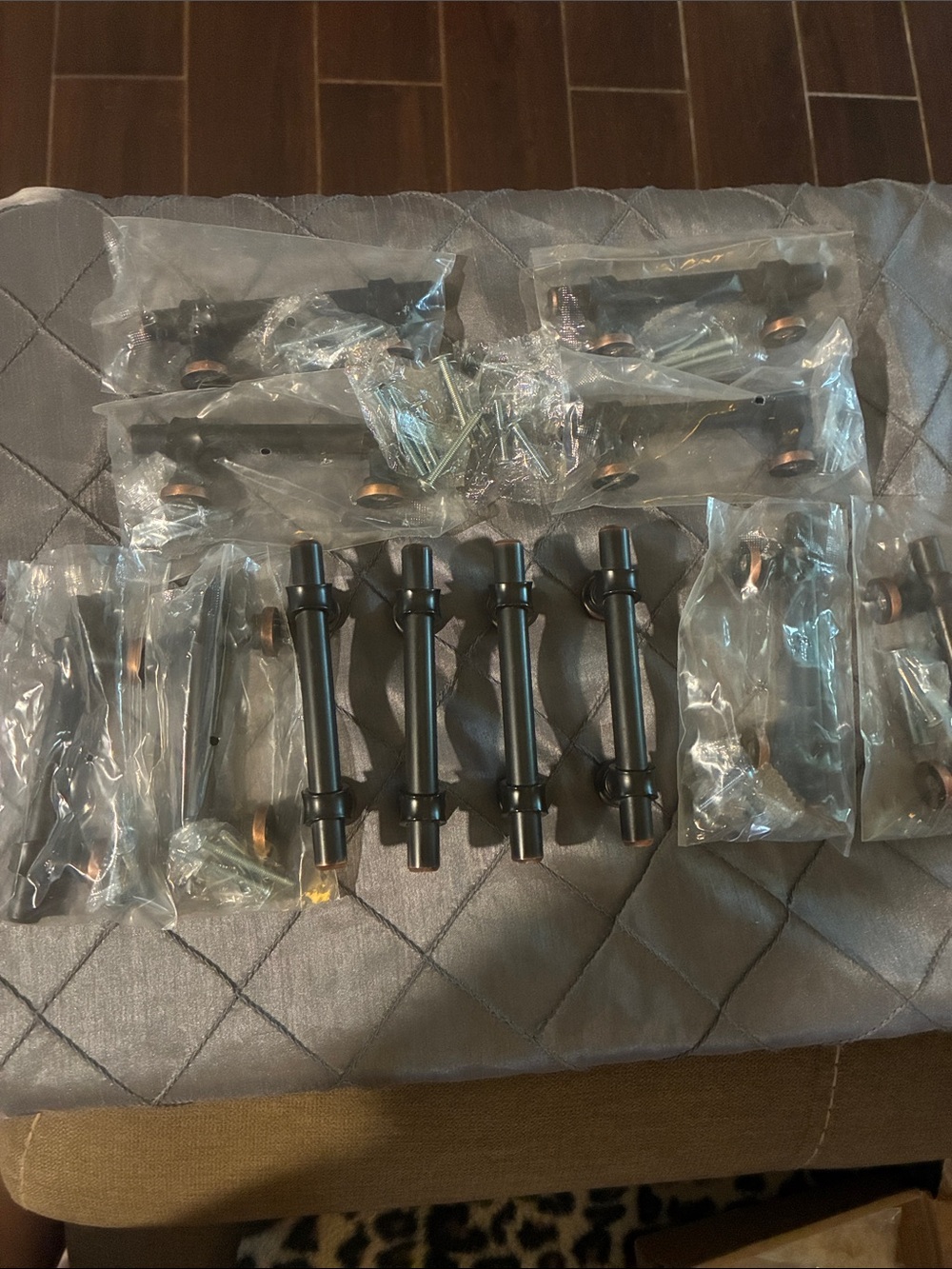 Oil Rubbed Bronze Cabinet Pull Handles - Set of 12